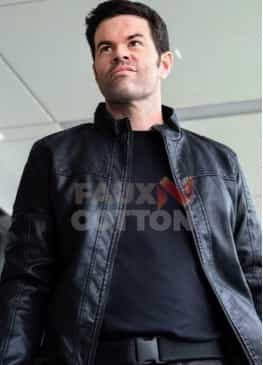 Super girl Robert Baker Black Leather Jacket 